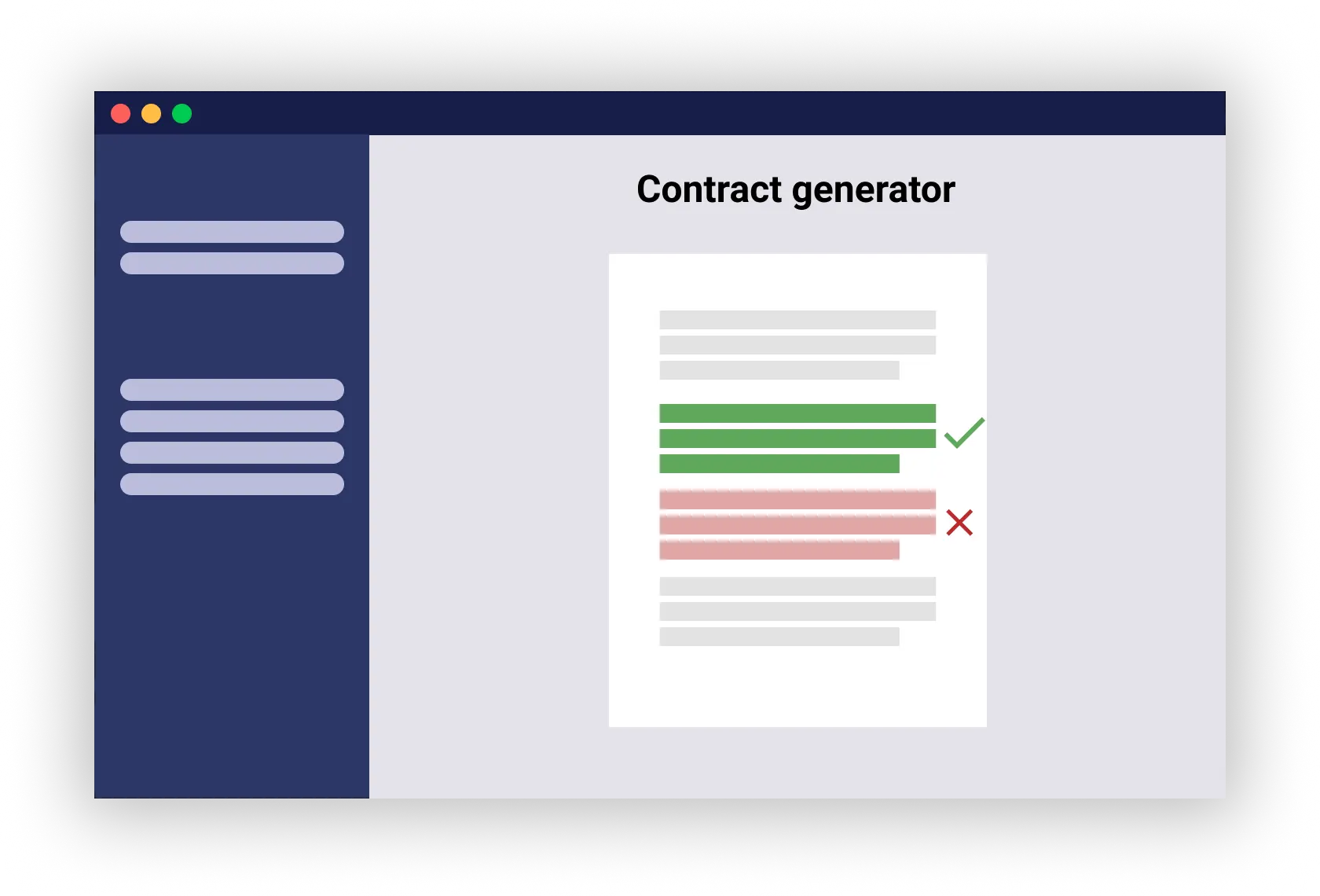 illustration of the contract generator tool